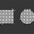 Elegant White Lace Tablecloths For Square And Round Furniture Tables With Decorative Edges