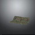 3D Terrain Model Showcasing Mountainous Landforms With River Paths And Vegetation