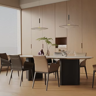 Modern dining table 3d model