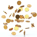 Elegant Gold Coin Jewelry With Dynamic Flying Design Details On