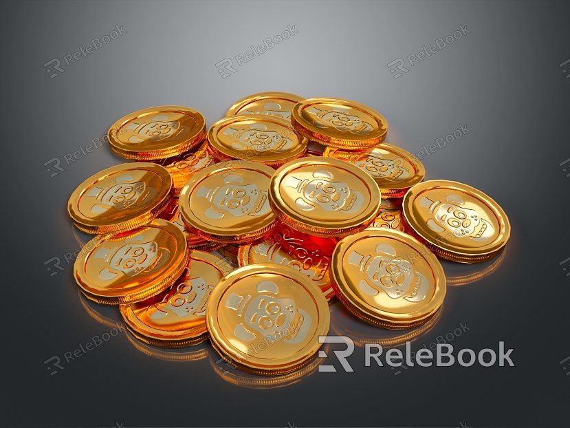 Copper Gold Coin Silver Coin Coin Coin Coin Coin Steel Coin Money Money model