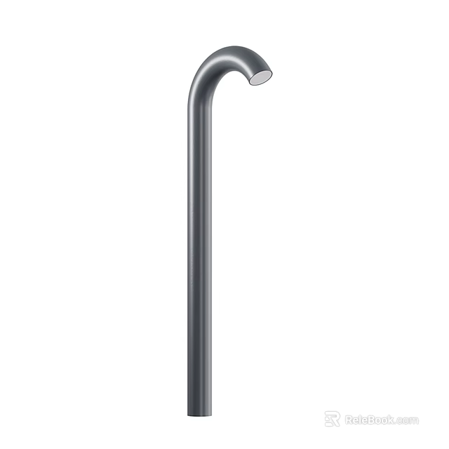 Modern Sleek Aluminum Pole Outdoor Garden Light for Yard Exterior Lighting 3d model 