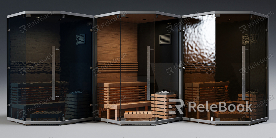 Modern Sauna Room Sauna Room Bathroom model