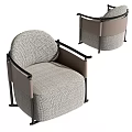 New Chinese-style Single Sofa 3d model