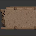 Traditional Architecture Model With Sloped Roof Ornate Carvings And Curved Eaves