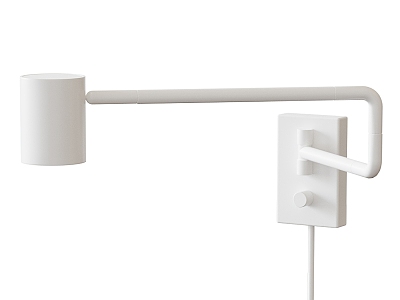 White wall lamp 3d model