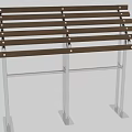 Modern Multi Tiered Shelving Unit With Wooden Shelves And Metal Frames