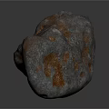Natural Rusty Gray Rock With Rough Surface And Geological Texture