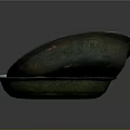 Sculpted Bronze Oval Dishes With Ancient Patina Surface Stacked Arrangement Design