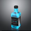 Tipsy Owl Blue Liquid Refreshing Drink In Stylish Bottle For Enjoyment