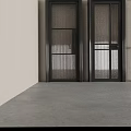 Modern Security Doors With Various Designs Displayed Side By Side 3d model