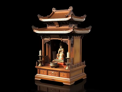 Elegant Chinese Style Wooden Sofa And Coffee Table Set With Carved Details For Living Room 3d model