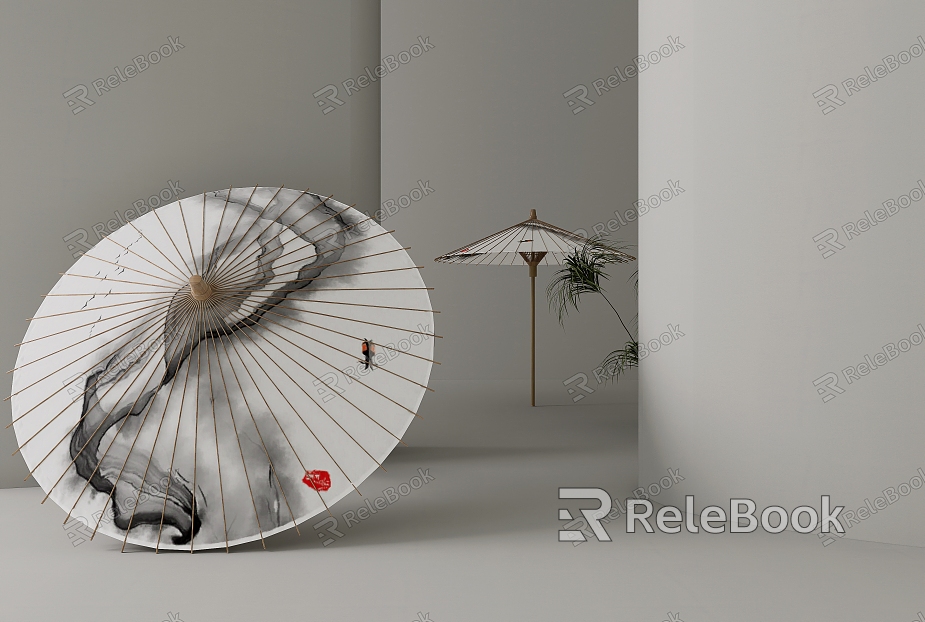 New Chinese Other Ornaments New Chinese Paper Umbrella Decorative Umbrella Umbrella model