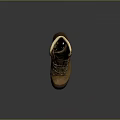 Brown Leather Hiking Boots With Lace Up Design And Rubber Lug Sole