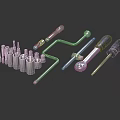 Complete Professional Hardware Tools Set With Sockets Wrenches And Screwdrivers