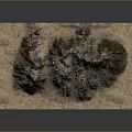 Rocky Mountain Desert Landscape With Sandy Terrain And Natural Rock Textures