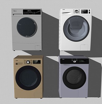 Modern washing machine 3d model