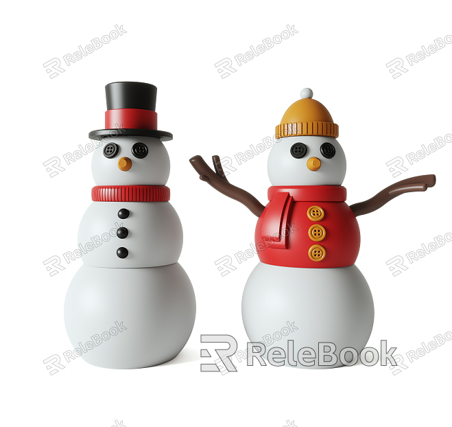 Modern Ornaments Snowman Decorative Ornaments model