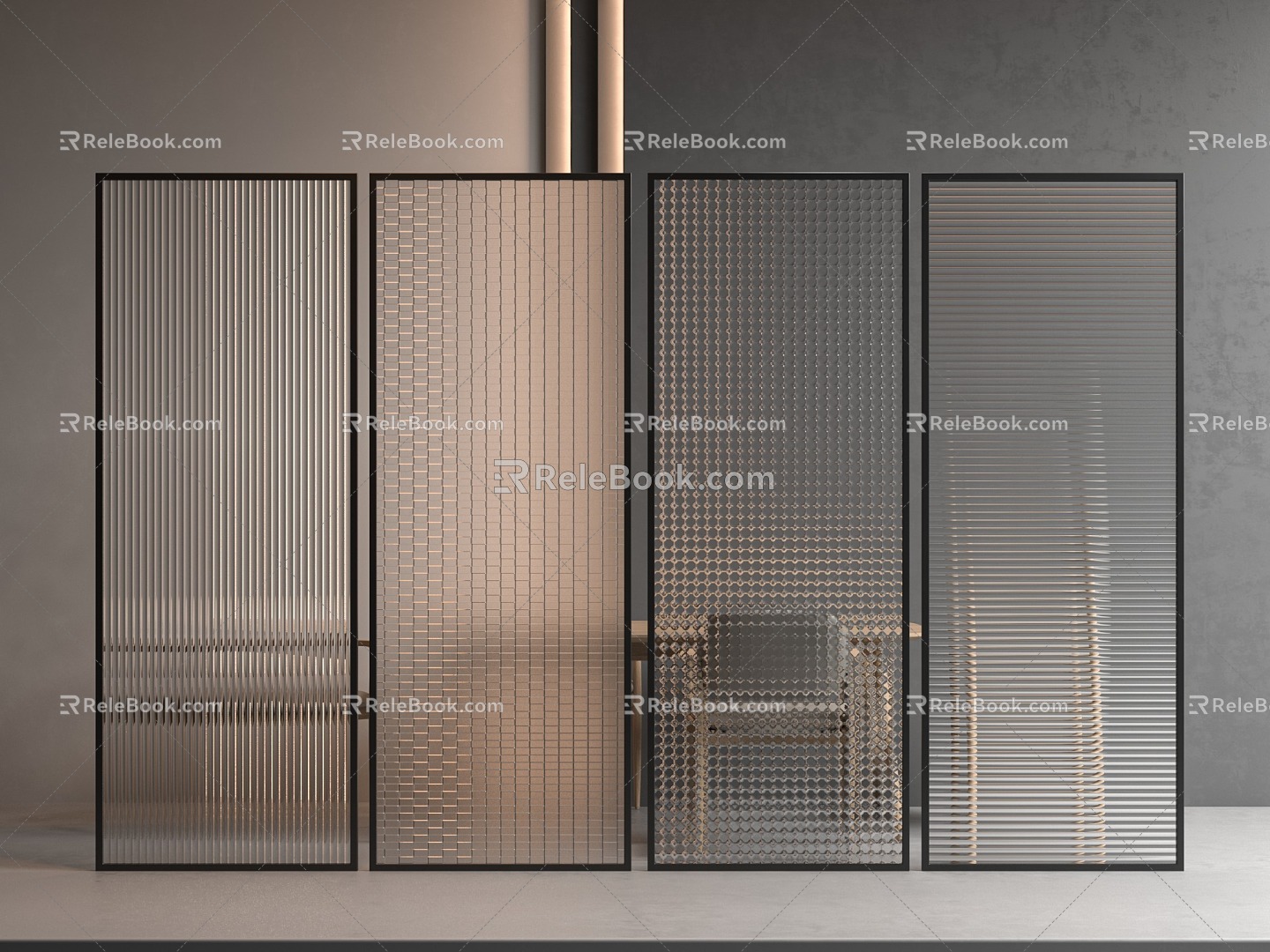 Glass Screen Changhong Glass Frosted Glass 3d model