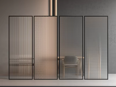 Modern Room Dividers With Textured Patterns For Indoor Decor 3d model