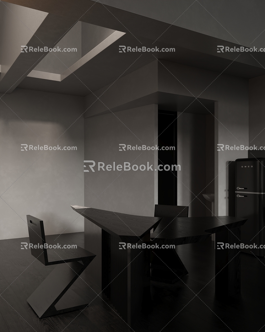 Dark Wind Office Space 3d model