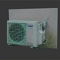 Panasonic Eco Active Air Conditioner Fan Outdoor Unit With Grill And Wall Mount