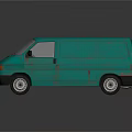 Modern bus minibus minivan driverless bus 3d model