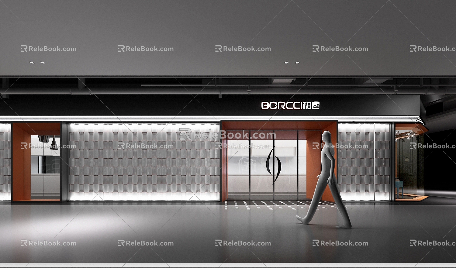 Modern showroom cabinet showroom 3d model