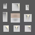 Modern Wall Sconces with Various Stylish Designs for Home Interior Decoration 3d model