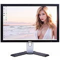 BOV Computer Monitor With Modern Design Metal Stand And High Definition Beach Scene