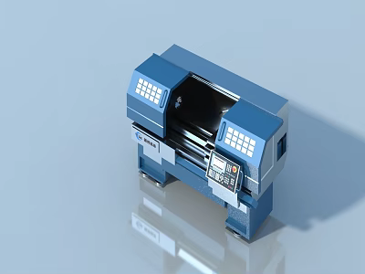 Stylish Blue Pet Cabinet With Spacious Storage And Secure Design For Pet Safety 3d model