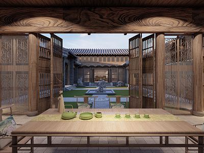 Chinese Courtyard model