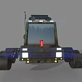 Planetary Exploration Rover Featuring Solar Panels Large Wheels And Headlights