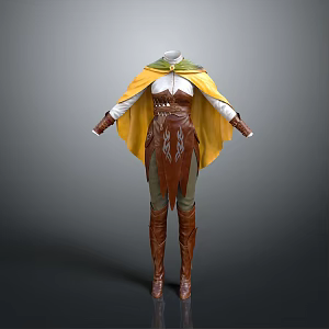 performance clothing dance clothing costume special costume traditional costume dance costume ethnic costume 3d model