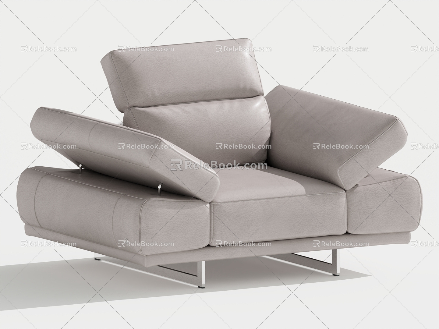 Modern Single Sofa Single Leisure Chair 3d model