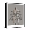 Mannequin With Playing Dress Up Quote Art For Home Wall Decor