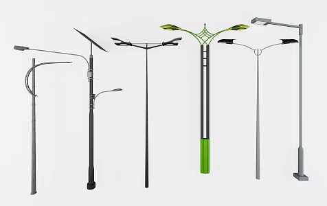Modern street lamp street lamp combination 3d model