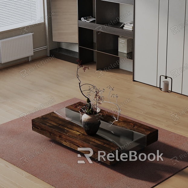 Modern coffee table model