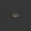 Vintage Teal Rusty Car With Worn Exterior And Weathered Classic Design