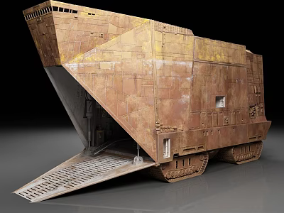 Tracked Vehicle Armored Vehicle Super Truck Star Vehicle Transporter 3d model