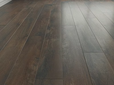 Dark Hardwood Flooring With Natural Texture For Interior 3d model