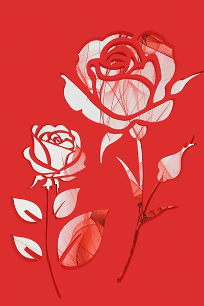 Art Rose Screen 3d model