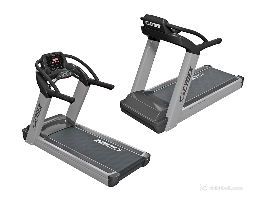 JOROTO Treadmills Two Models With Display Screen Handrails For Home Gym Equipment 3d model 