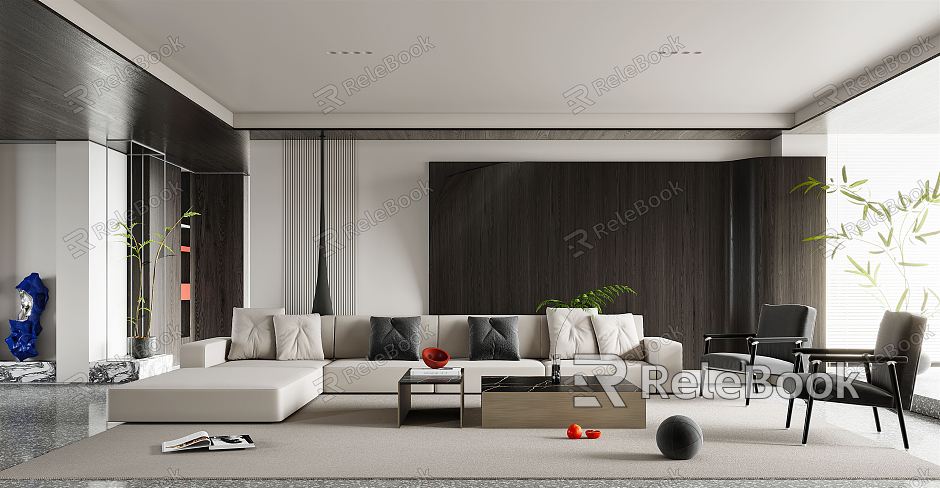 modern living room model