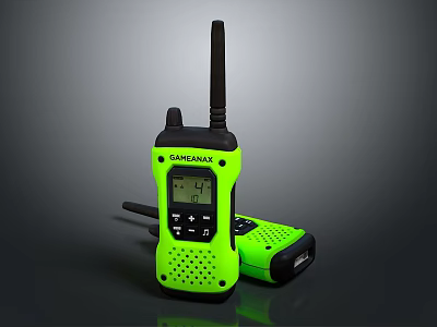 Green Black GMRMAX Wireless Doorbell Intercom With Digital Display And Keypad 3d model