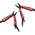 Red And Black Handle Multitool Pliers With Versatile Functions For Hand Tools 3d model