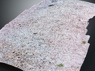 modern stone pavement path stone block pavement 3d model