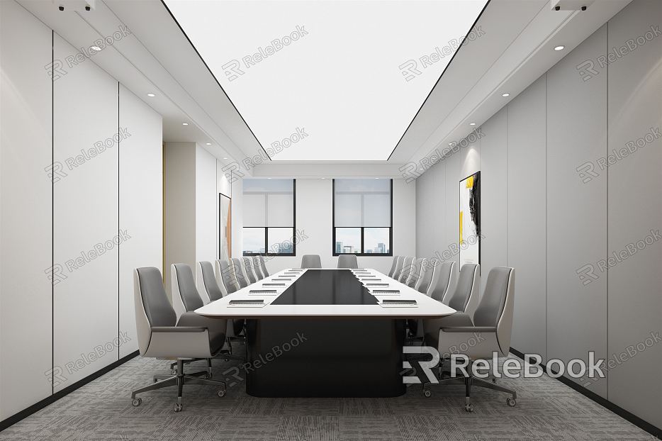 Modern Meeting Room Meeting Table and Chair model