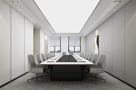 Modern Meeting Room Meeting Table and Chair 3d model