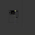 Elegant Modern Bedroom Storage Cabinet With Glass Door Drawers And Decorative Items